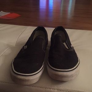 Black slip on vans